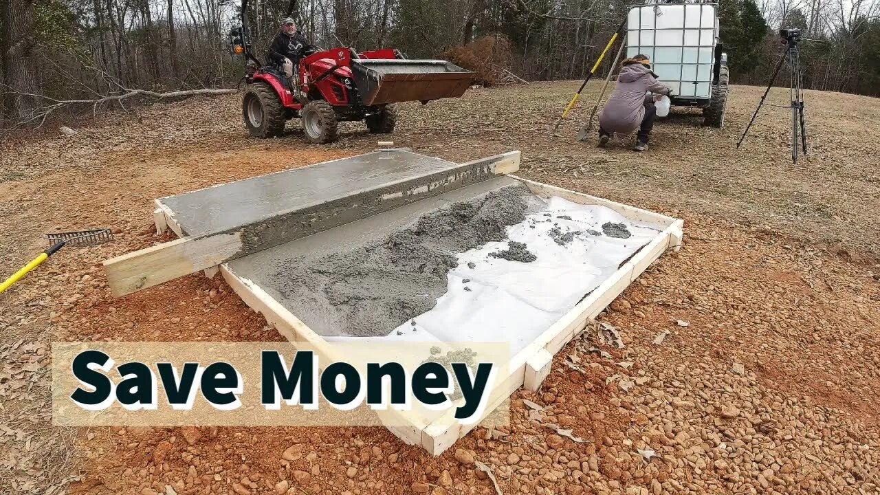 DIY Concrete Slab Pouring: A Beginner's Tutorial, Save $1000s