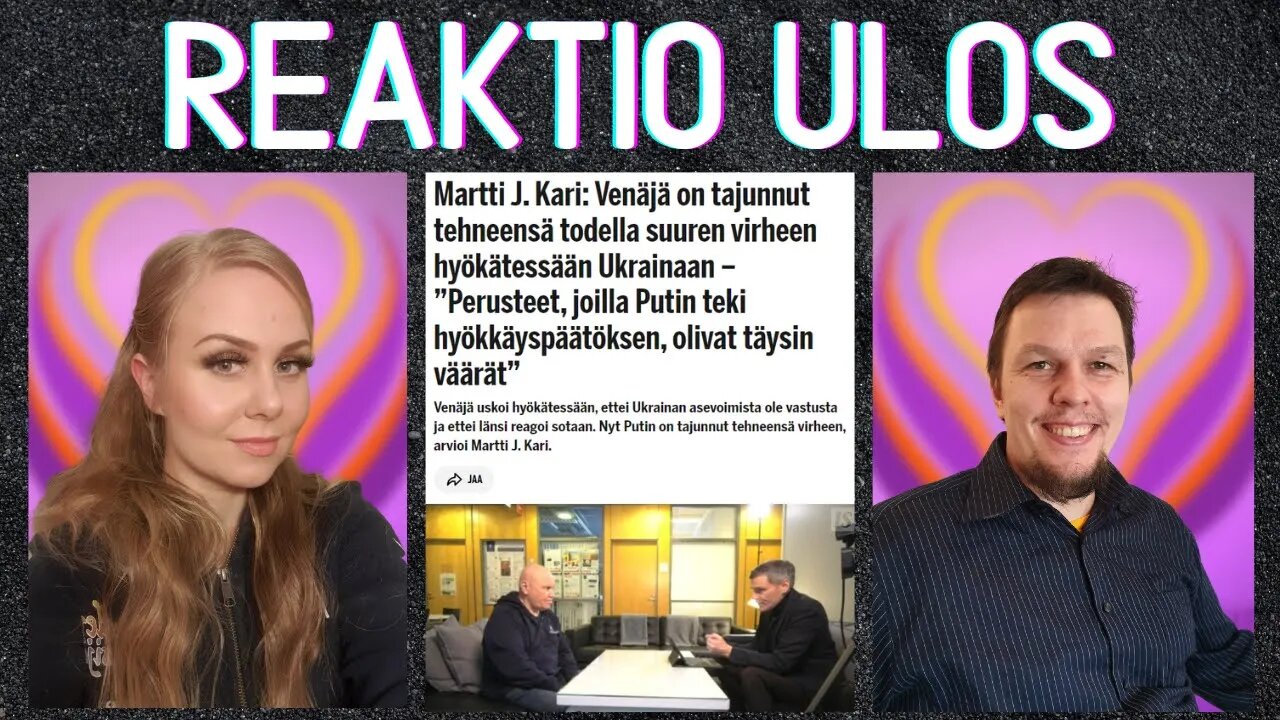 Reaktio Ulos – Martti J. Kari: Venäjä on tajunnut tehneensä todella suuren virheen