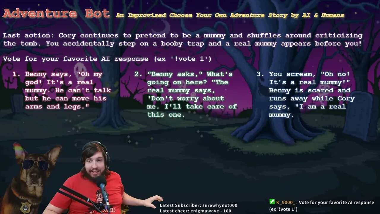 Adventure Bot - An Improvised Choose Your Own Adventure Story by AI & Humans (10/19/2022)