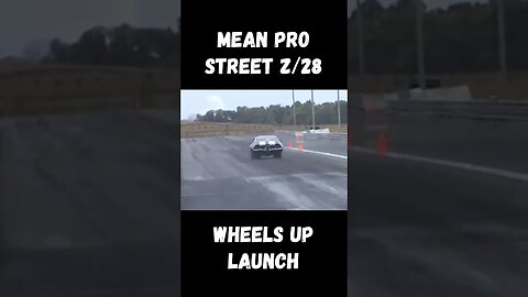 Mean Pro Street Camaro Z/28 Drag Racing Launch! #shorts