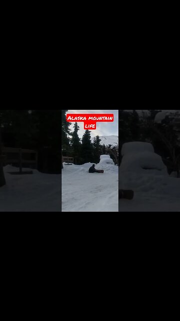 Old Man Snowboard Fail #alaska #snowboarding #ski