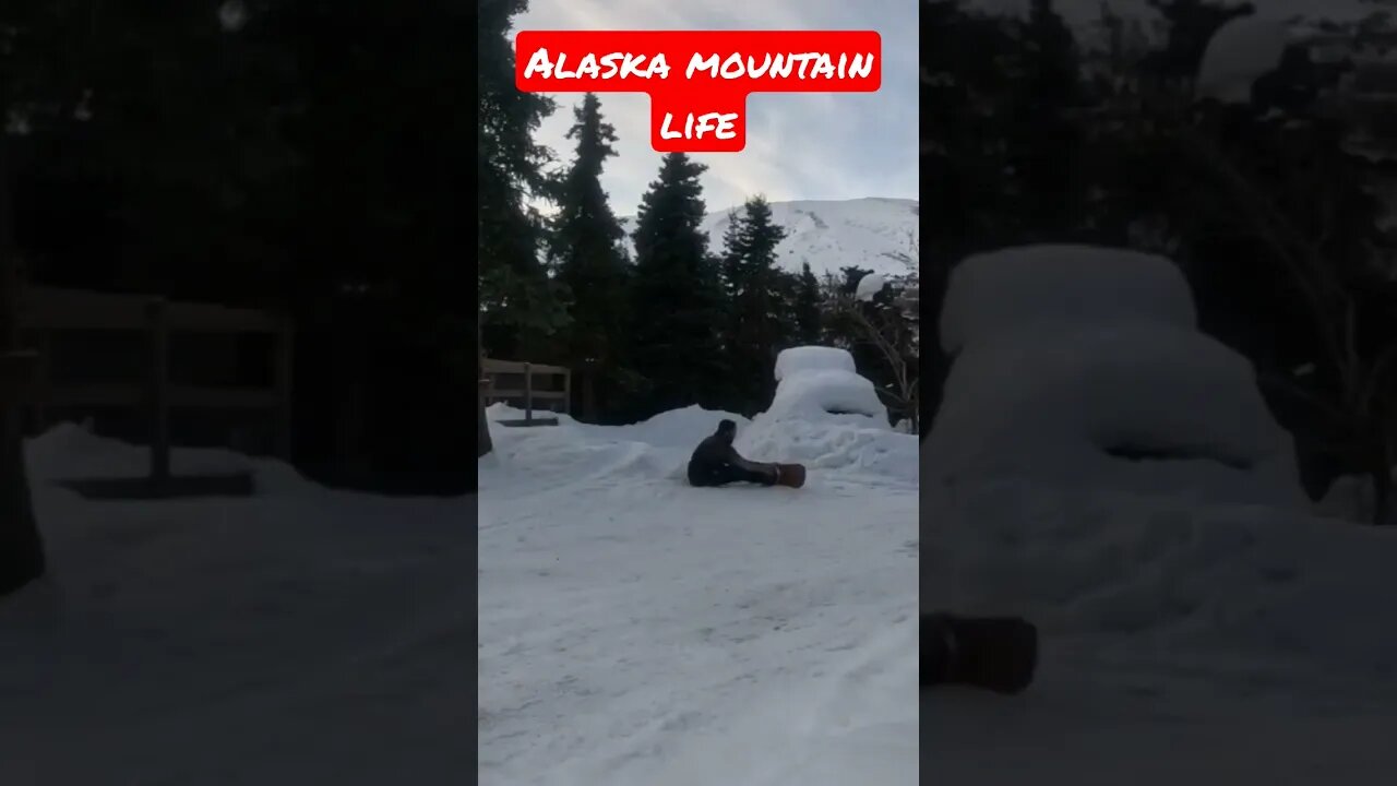 Old Man Snowboard Fail #alaska #snowboarding #ski