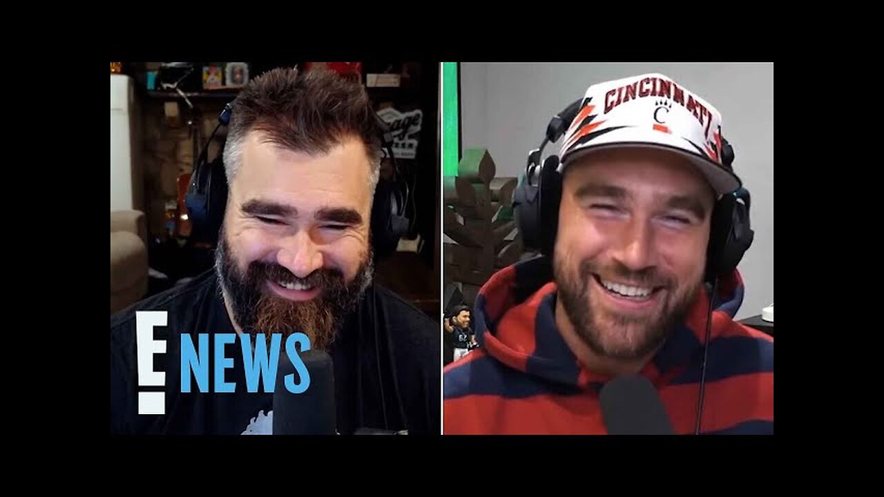 Travis Kelce REACTS to Jason Kelce and Kylie Kelce's Pregnancy News | E! News