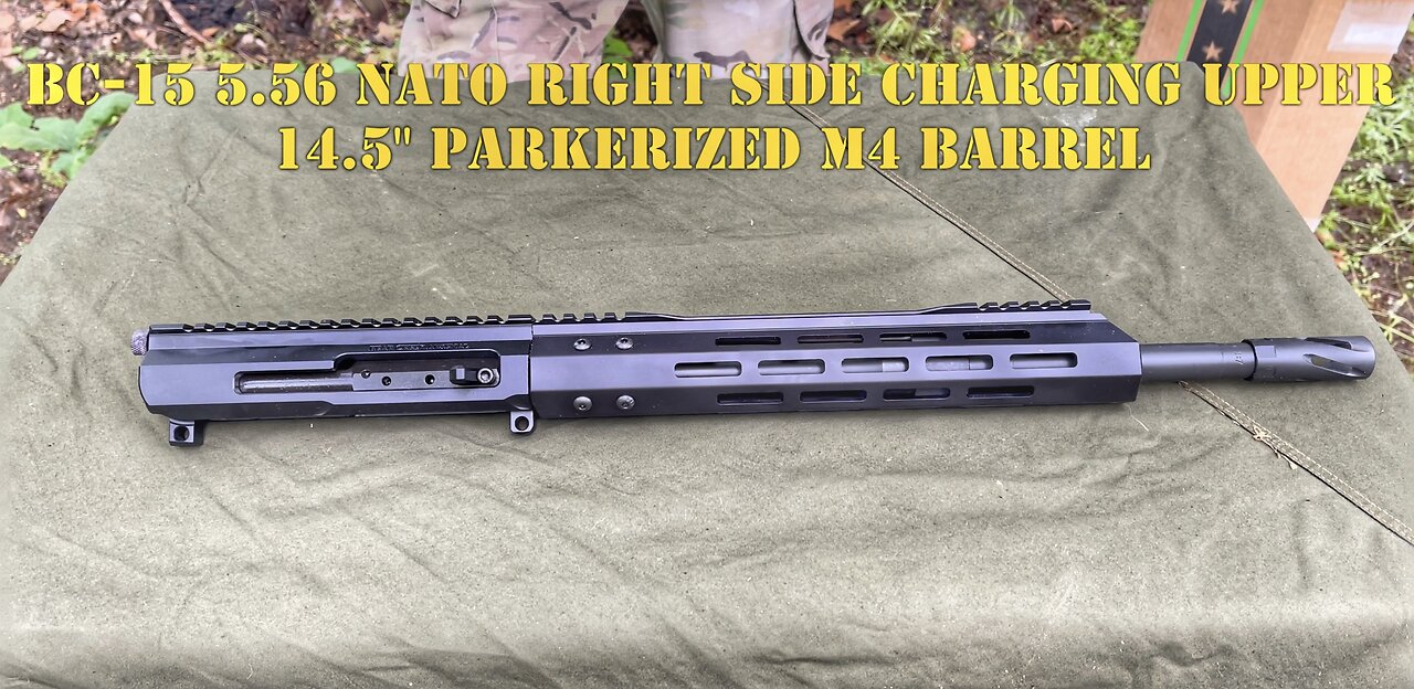 BC-15 | 5.56 NATO Right Side Charging Upper | 14.5" Parkerized M4 Barrel | 1:7 Twist |