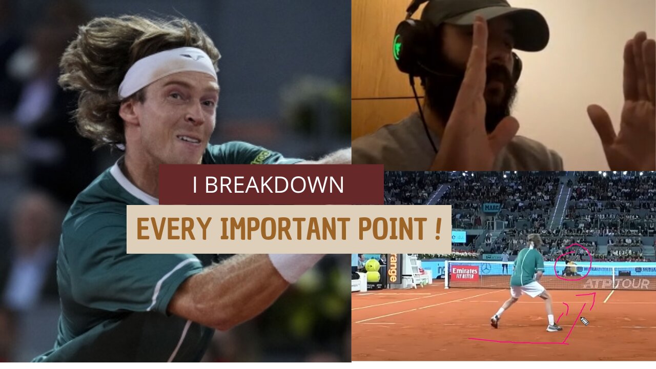 IMPORTANT POINTS BREAKDOWN-MADRID FINAL-RUBLEV vs ALIASSIME