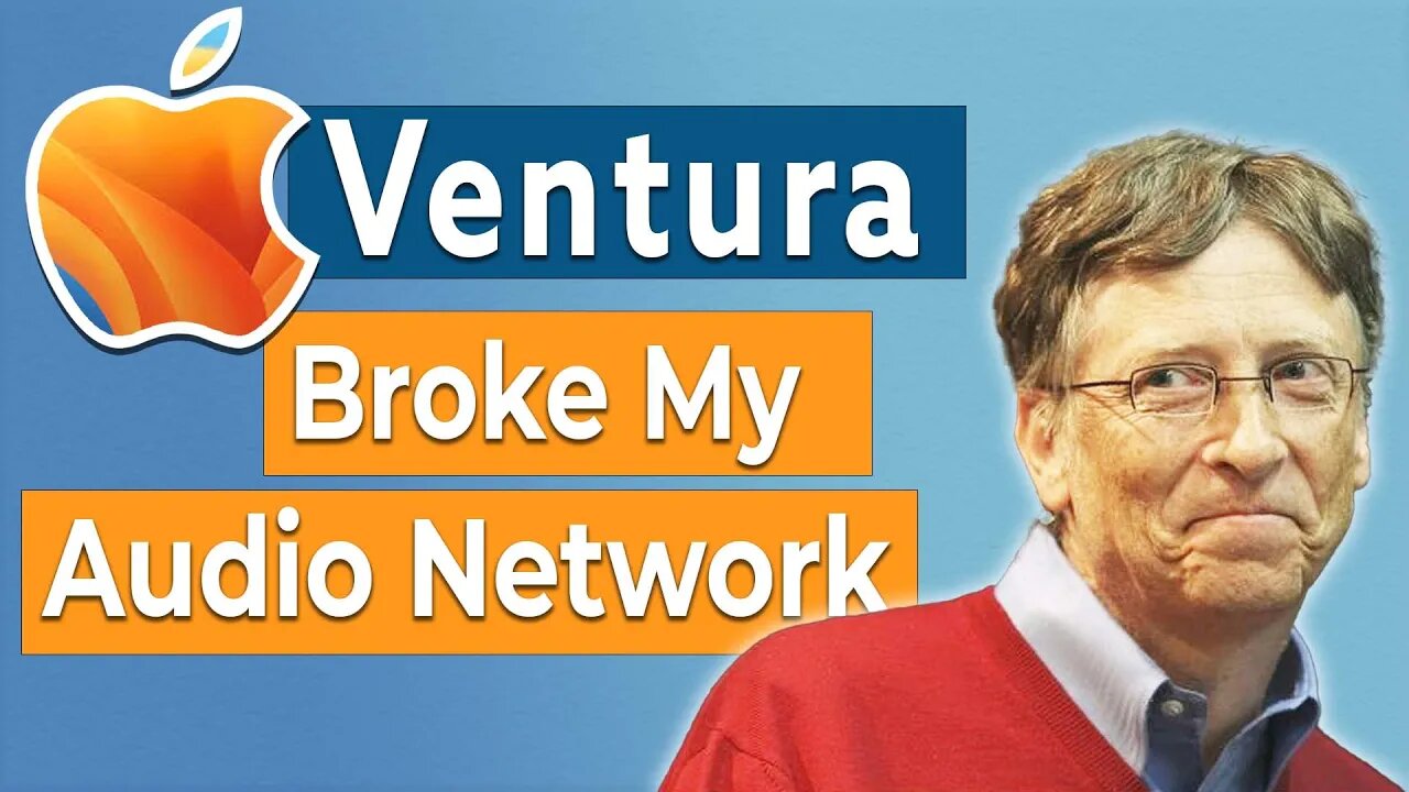 Ventura Broke My Audio Network