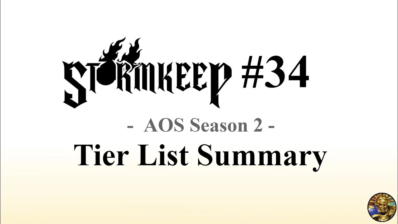 The Stormkeep #34 - AOS Season 2 Stormcast Tier List but its only 20min