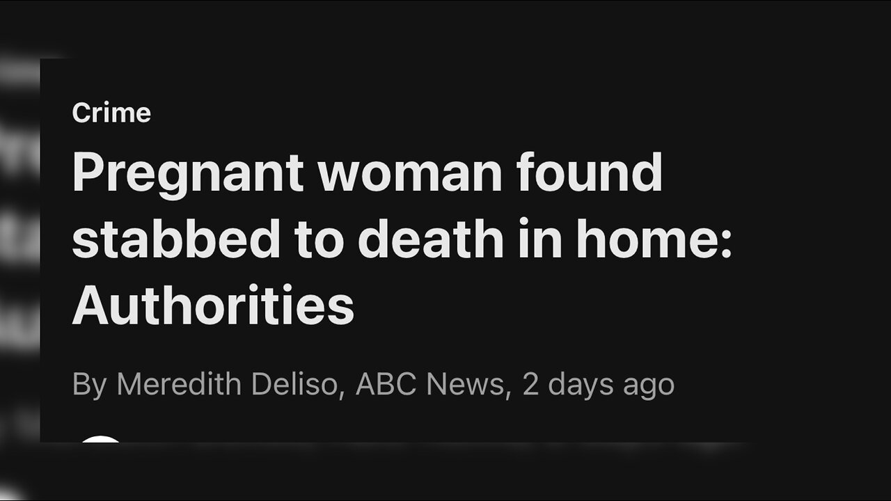 Woman That Was 7 Months Pregnant Was Stabbed To Death👀😬