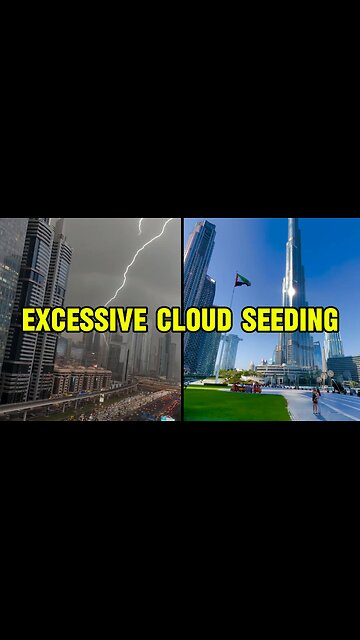 ⛈ Extreme Rain & Flood In Dubai #flood #UAE #Dubai #dubairains #badweather #dubaiweather #dubaiflood