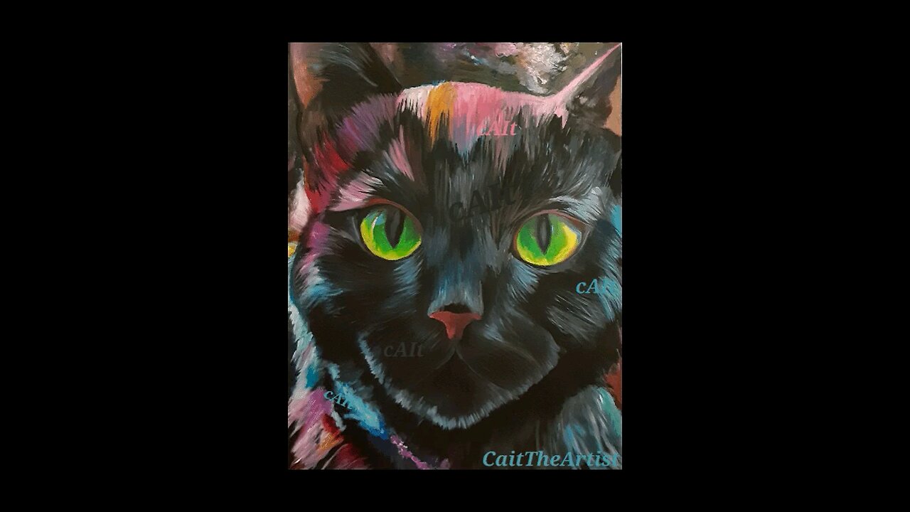 Painting Progression-SpaceKitty