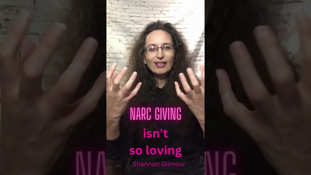 Giving isn't what it appears to be from the narcissist