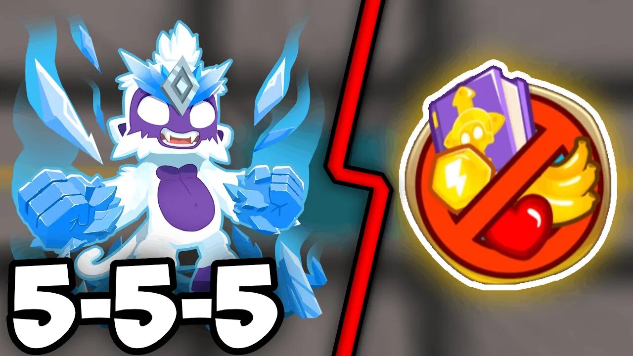 Can A 5-5-5 Ice Monkey Beat CHIMPS in BTD6?