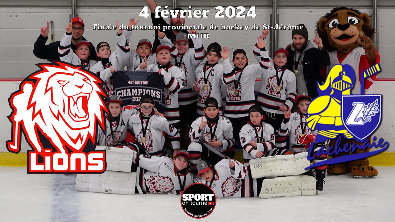 Faits saillants - Match du 4 février 2024 - Finale M11B Tournoi provincial de hockey de St-Jérôme