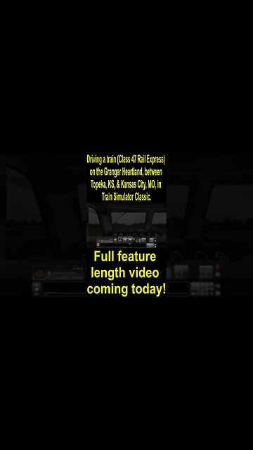 Driving a train, between Topeka, KS, & Kansas City, MO in Train Simulator Classic #2