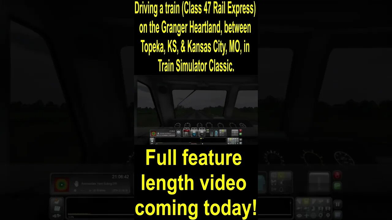 Driving a train, between Topeka, KS, & Kansas City, MO in Train Simulator Classic #2