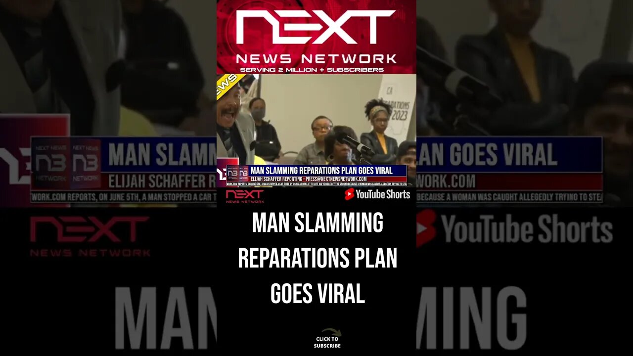 Man Slamming Reparations Plan Goes Viral #shorts