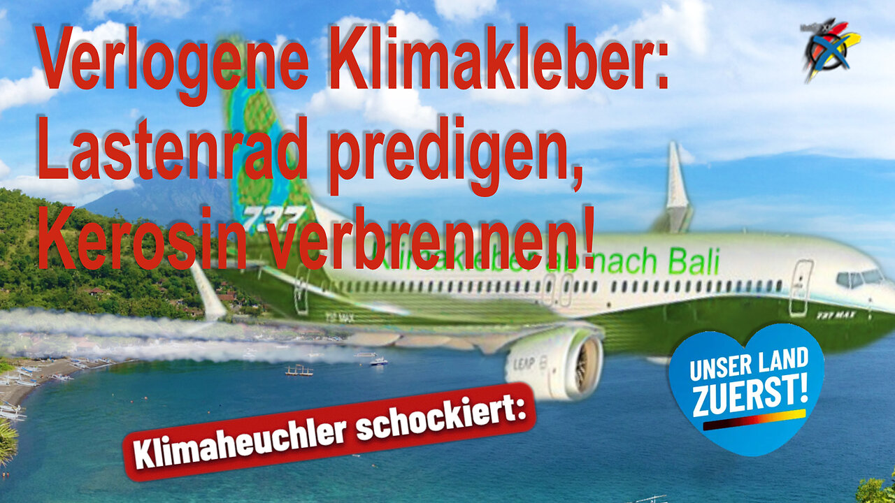 Verlogene Klimakleber: Lastenrad predigen, Kerosin verbrennen!