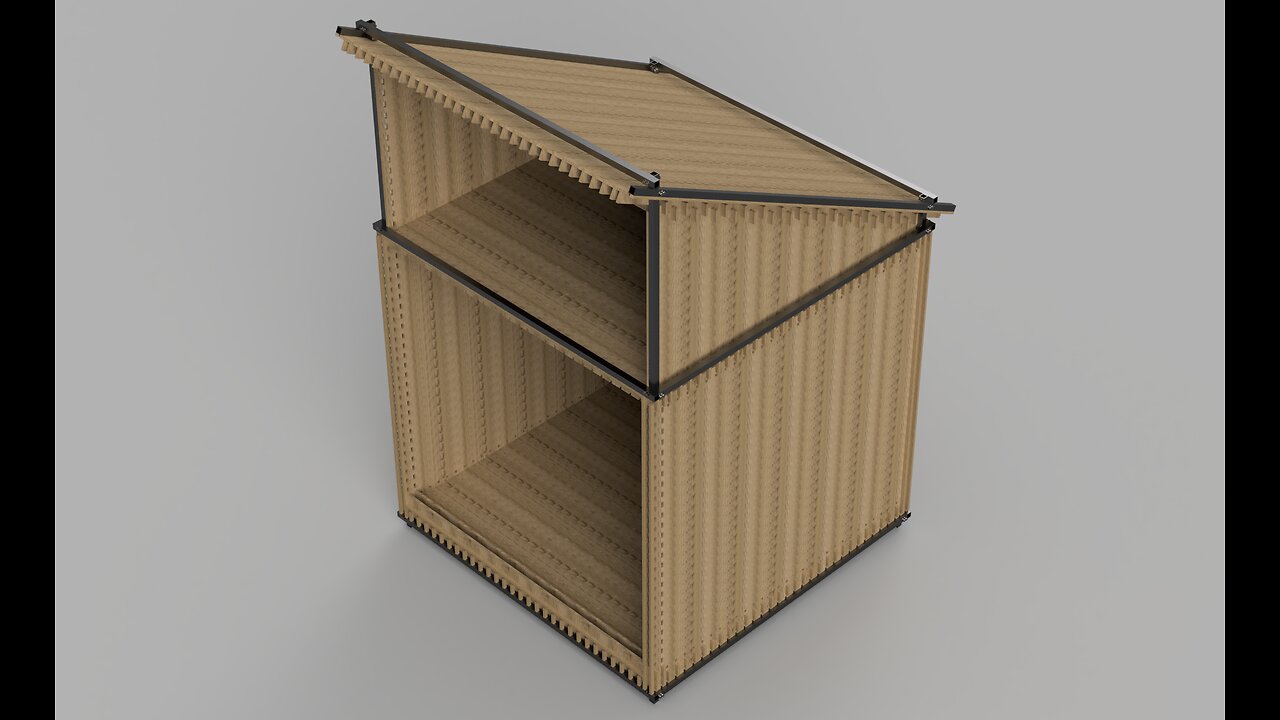 Interleaved Plank Shed