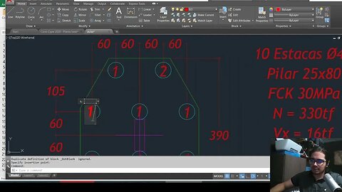 Aprendendo sistemas estruturais 2 - Bloco de estacas complexo - Eng Estrutural