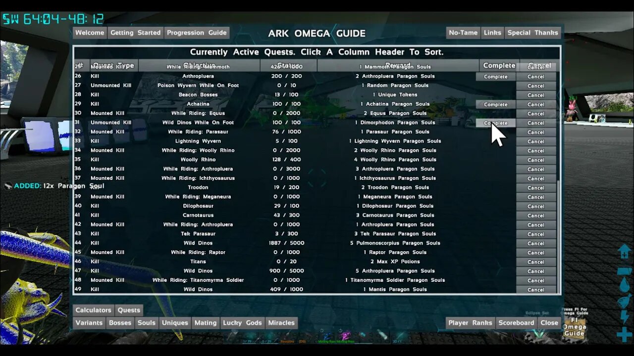 ARK OMEGA - Questing