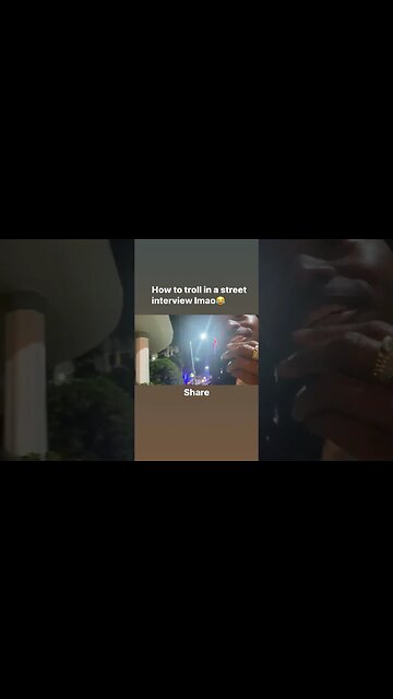 How to properly troll in a street interview #shorts #lmao