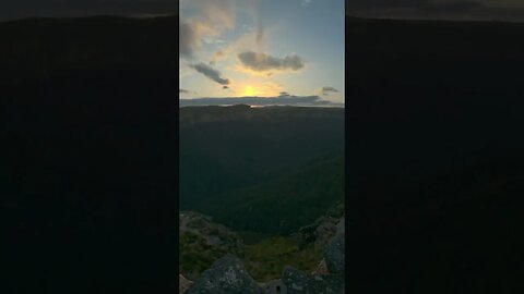 The clouds swallowing the sun!