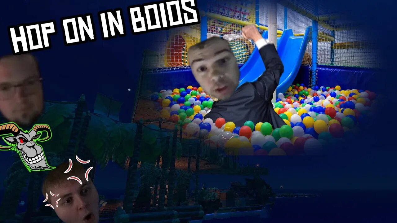 we gonna chuck e cheese this raft - 4 guys 1 raft
