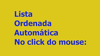 Lista ordenada automática
