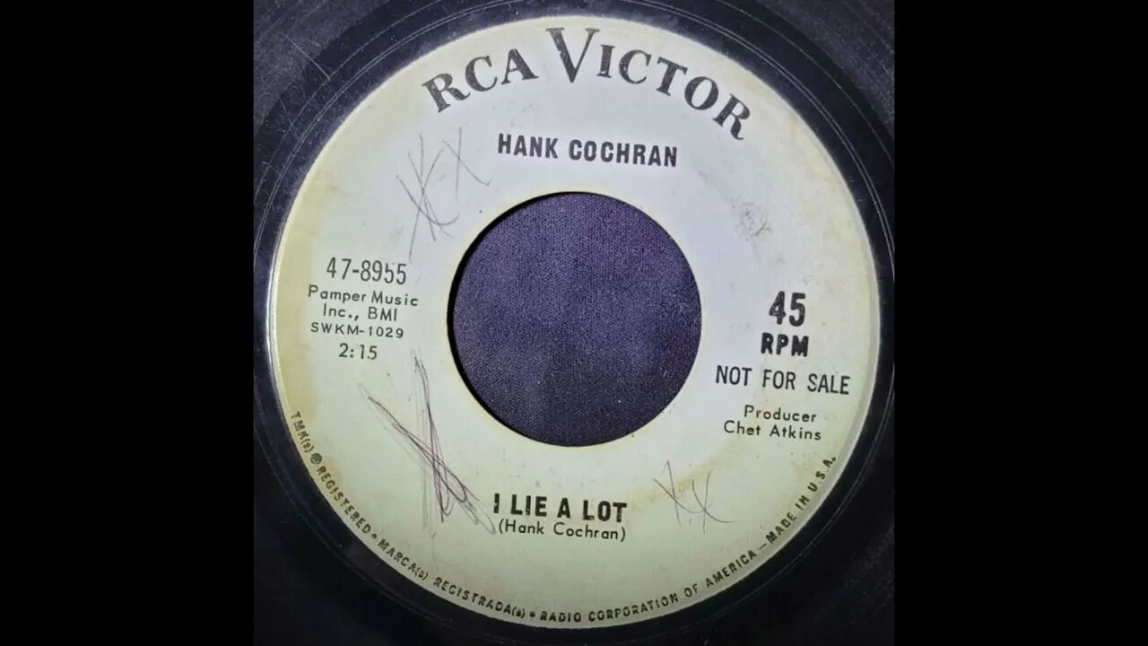 Hank Cochran - I Lie a Lot