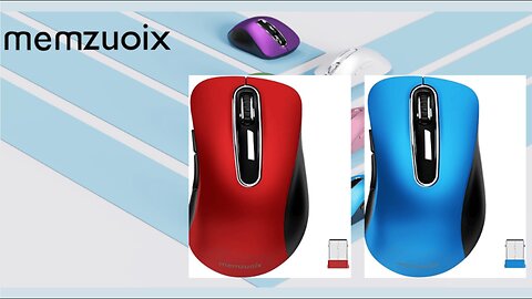 memzuoix 2.4G Wireless Mouse, 1200 DPI Computer Mouse