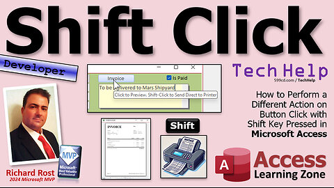 How to Perform a Different Action on Button Click with Shift Key Pressed in Microsoft Access