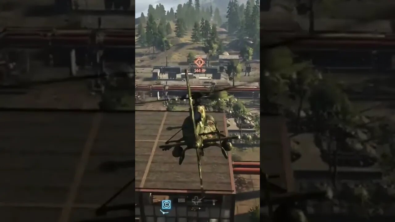 Hanging my Heli out to dry #shorts #bf4 #ps #xbox #gaming #clips #onlyinbattlefield #gameplay #pc
