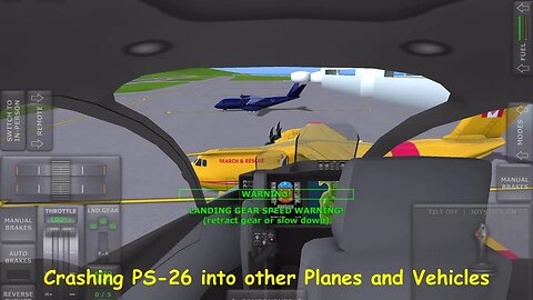 Crashing PS-26 into other Planes and Vehicles | Turboprop Flight Simulator