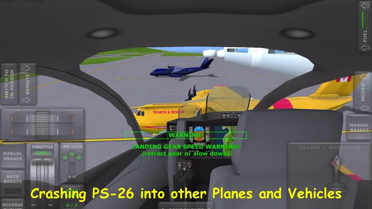 Crashing PS-26 into other Planes and Vehicles | Turboprop Flight Simulator