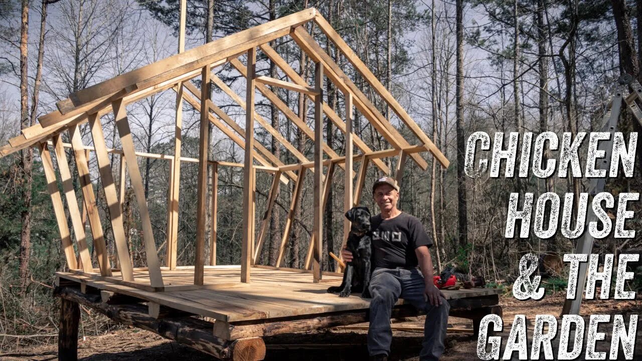 OFF GRID GARDEN & CHICKEN HOUSE "HOBBIT STYLE" | WOODWORK | HOMESTEADING