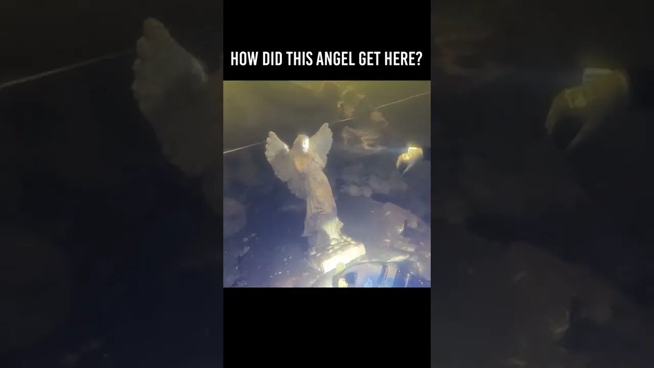 I Found an Angel Statue Scuba Diving a Grotto