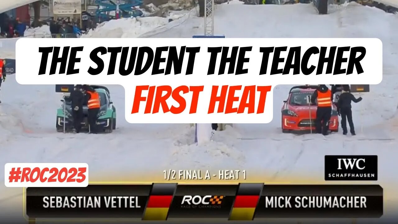 Mick Schumacher vs Sebastian Vettel | first heat #roc #raceofchampions #2023