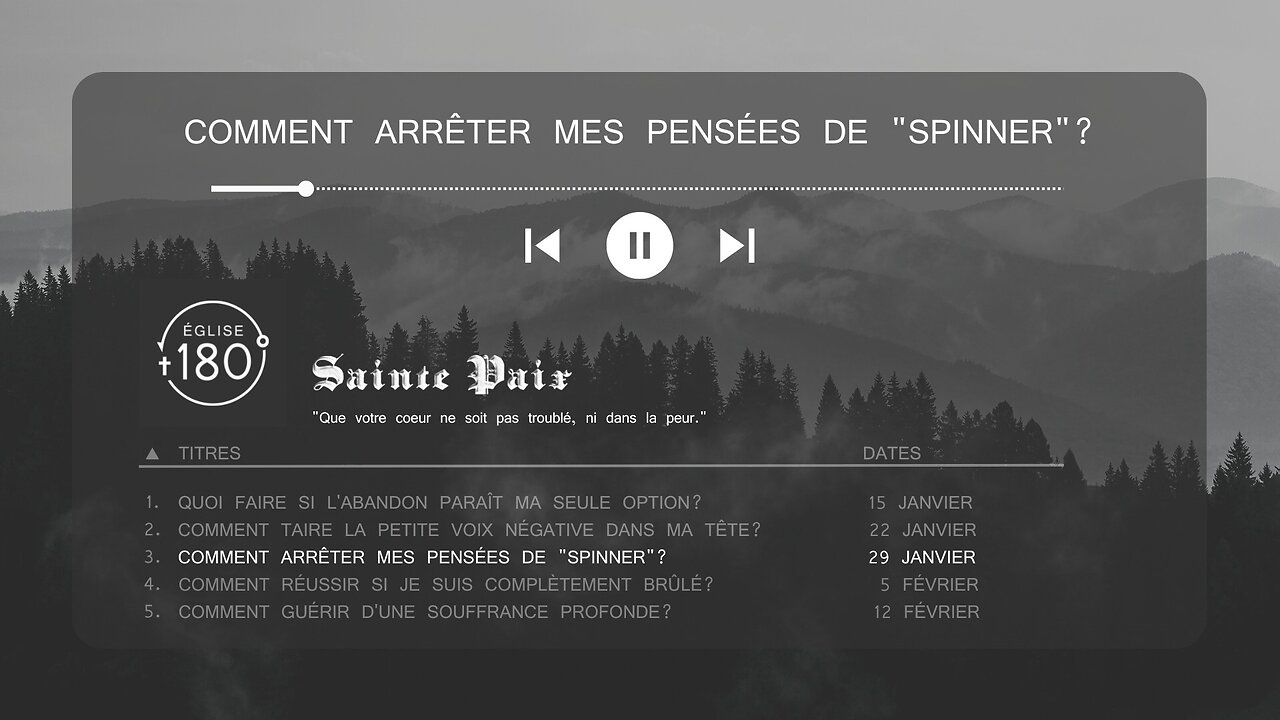 Comment arrêter mes pensées de "spinner"? Victoire sur l'anxiété.