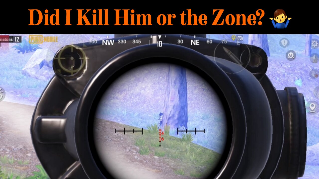 Did I Kill Him or the Zone? 🤷‍♂️ - PubG Mobile