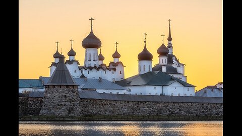 The ensemble of the Transfiguration of the Savior Solovetsky Monastery is located in the Arkhangelsk