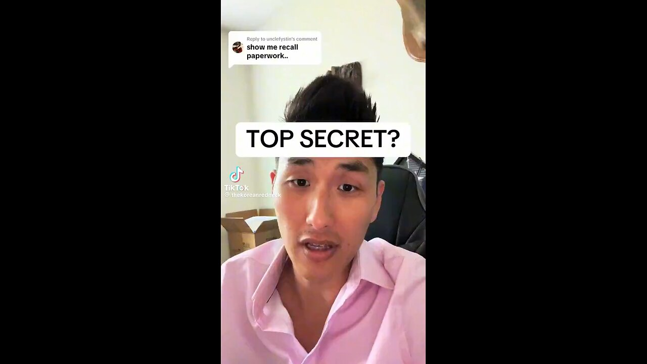 He may or may not be reading a top-secret document…