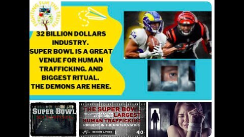 SUPERBOWL 🏈 🍕 - BIGGEST CHILDSEX TRAFFICKING EVENT EVERY YEAR! ALSO BIGGEST RITUAL AT THE