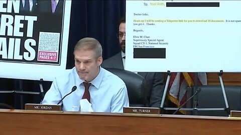 Twitter got played by the FBI - Jim Jordan.