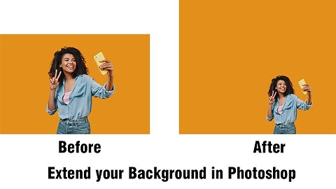 Extend Photo Background In Photoshop | Photoshop Tutorial