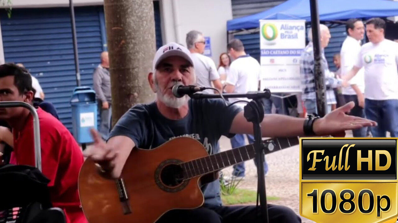 VEJA A VOZ DESSE CANTOR DE RUA ( VICENTE VENCEDOR ) CANTANDO ��NÃO APRENDI DIZER ADEUS