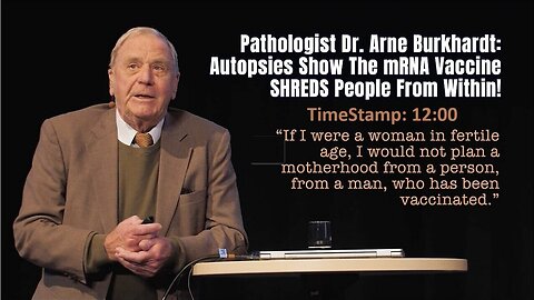 PathologeDr. Arne Burkhardt (ermordet am 02.06.23) : mRNA-Impfstoff schreddert von innen heraus🙈