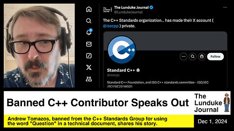 Banned C++ Contributor Speaks Out