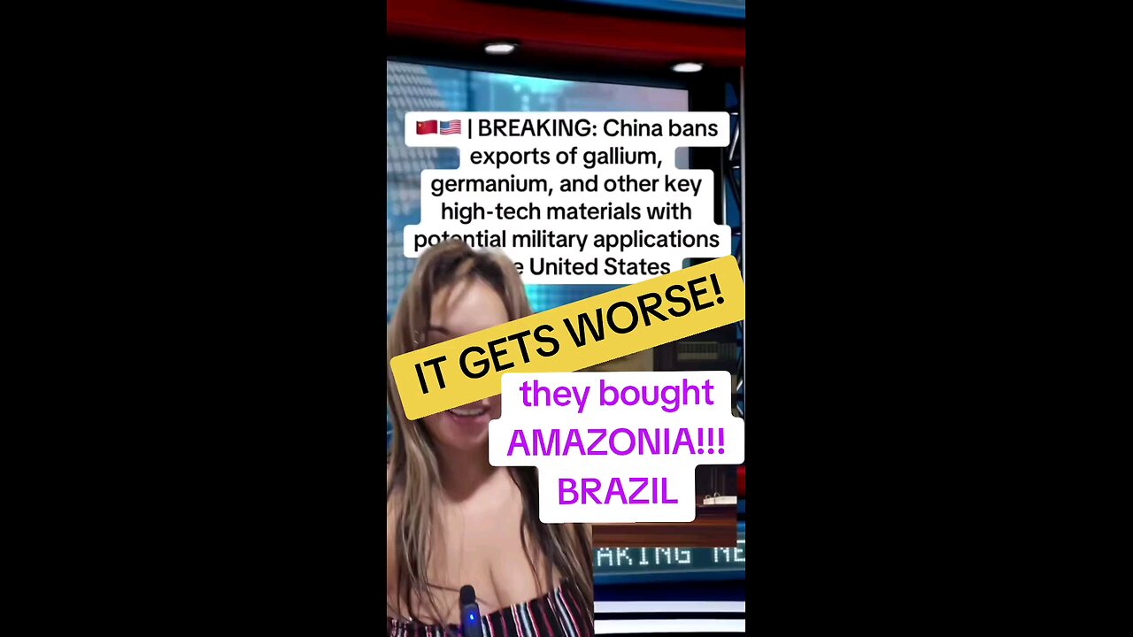 | BREAKING NEWS: China bans exports of gallium, germanium, and other key high-tech materials to USA