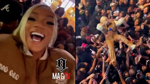 Glorilla Jumps From The Stage & Crowd Surfs At San Diego Concert! 😱