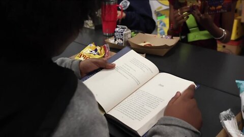 Kids excited to pick free books as part of 'Give a child a book campaign'